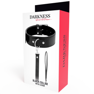 Darkness – Collier de posture avec chaîne en cuir