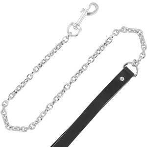 Darkness – Collier en cuir de haute qualité avec laisse