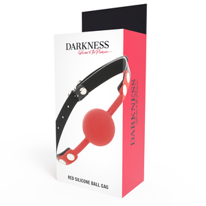 Darkness – Bâillon en silicone rouge