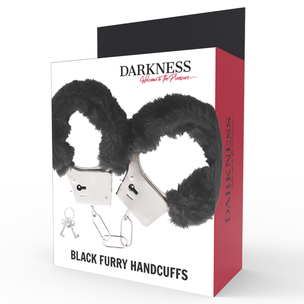 Darkness – Menottes en métal doublées noires