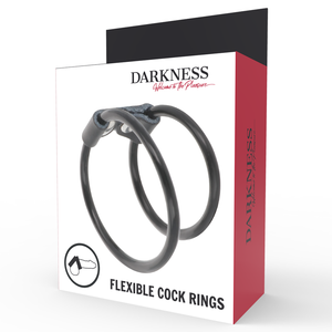 Darkness – Anneau pénis double flexible