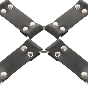 Darkness – Menottes en cuir pour pieds et mains noir