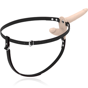 Fetish Submissive Harness – Vibrateur flesh up double pénétration