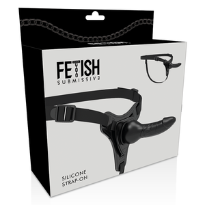 Fetish Submissive Harness – Silicone noir réaliste 16 cm