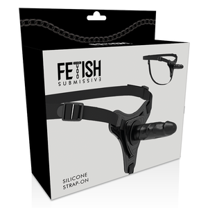 Fetish Submissive Harness – Silicone noir réaliste 15 cm