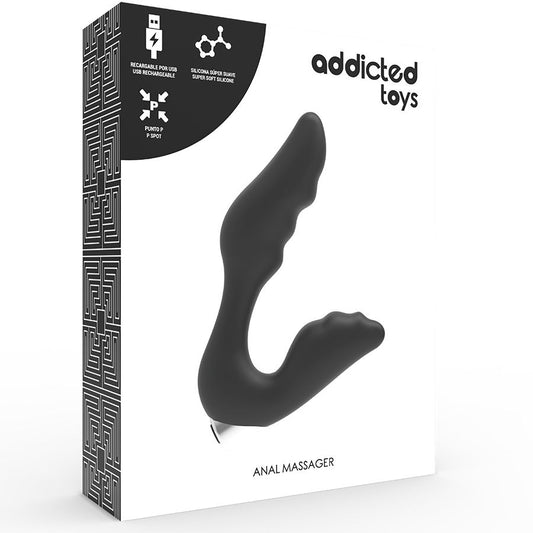 ADDICTED TOYS - RECHARGEABLE PROSTÁTICO VIBRADOR MODEL 6 - NEGRO