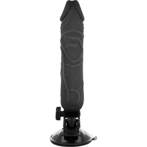 BASECOCK - VIBRATEUR RÉALISTE TÉLÉCOMMANDE NOIR 20 CM -O- 4 CM