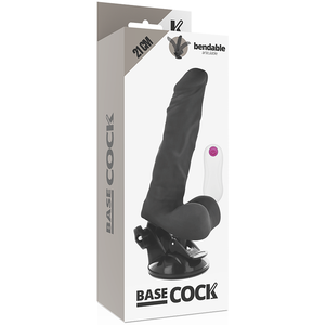 Basecock – Vibrateur articulable télécommande noir 21 cm -o- 5 cm