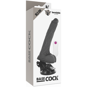 Basecock – Vibrateur articulable télécommande noir 18.5 cm -o- 4 cm