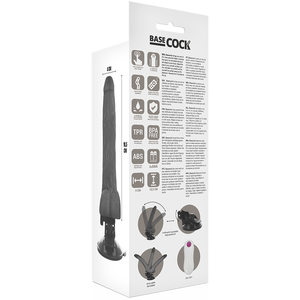 Basecock – Vibrateur articulable télécommande noir 18.5 cm -o- 4 cm