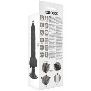 Basecock – Vibrateur articulable télécommande noir 20 cm -o- 4.5 cm