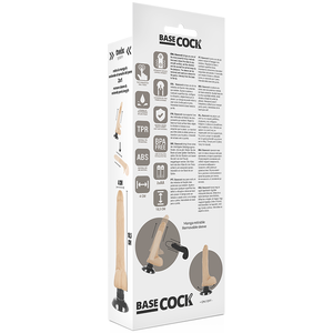 Basecock – Vibrateur réaliste 2-1 noir 18.5 cm -o- 4 cm