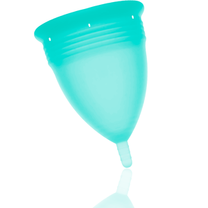 Stercup – Coupe menstruelle en silicone fda aigue-marine - taille L
