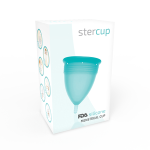 Stercup – Coupe menstruelle en silicone fda aigue-marine - taille S