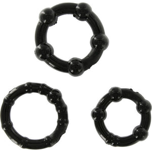 Cockring Stay Hard - Trois anneaux