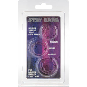 Cockring Stay Hard - Trois anneaux