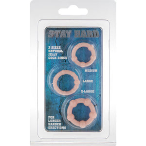 Cockring Stay Hard - Trois anneaux