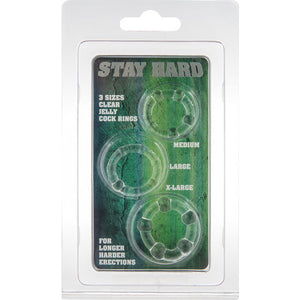 Cockring Stay Hard - Trois anneaux