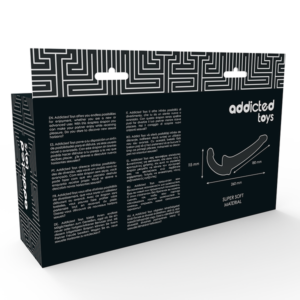 Addicted Toys – Gode avec arn S sans support naturel