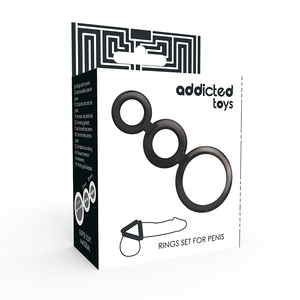 Addicted Toys – Ensemble danneau pour pénis - fumé