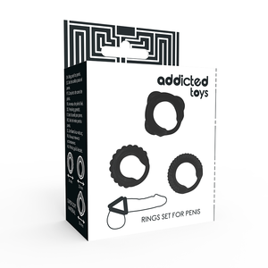 Addicted Toys – Ensemble c-ring noir