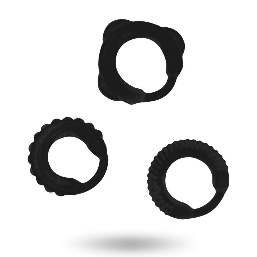 Addicted Toys – Ensemble c-ring noir
