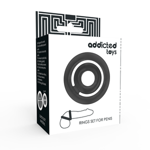 Addicted Toys – Potenz- c-ring pénis noir