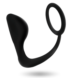 Addicted Toys – Plug anal avec anneau pénis noir