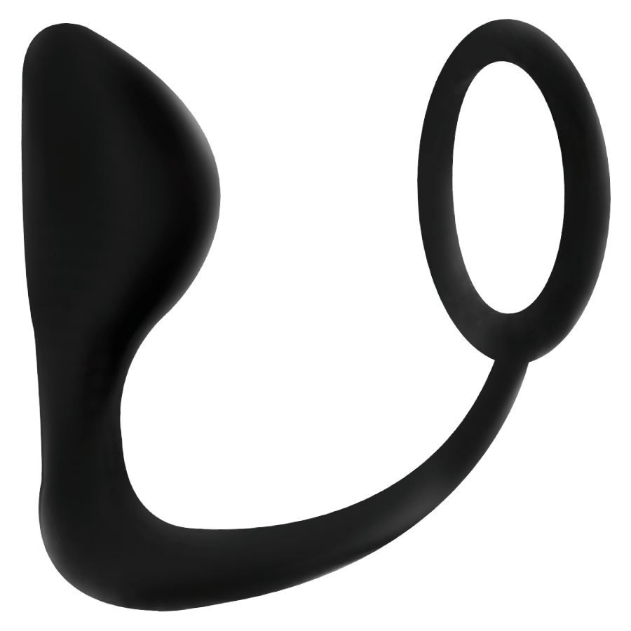 ADDICTED TOYS - ANALE PLUG MET ANILLO PENE ZWART