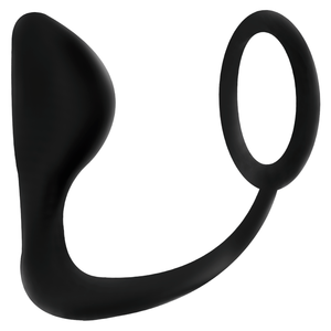Addicted Toys – Plug anal avec anneau pénis noir