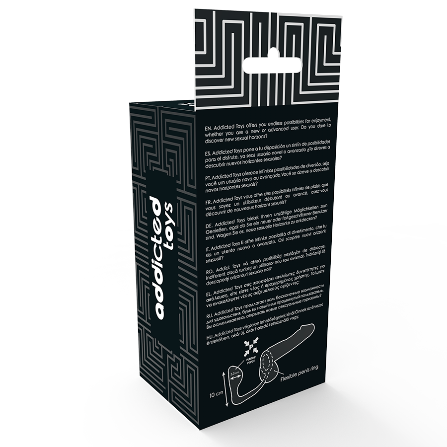 ADDICTED TOYS - ANALE PLUG MET ANILLO PENE ZWART