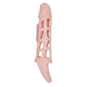 Baile – Couverture dextension de pénis avec vibration et sangle naturelle 13,5 cm