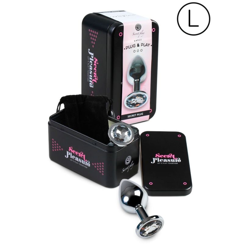 SECRETPLAY - TRANSPARANTE ANALE PLUG L