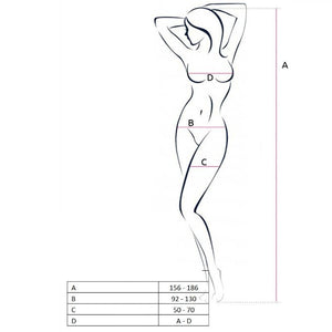 Passion – Femme bs057 bodystocking rouge taille unique