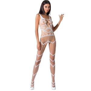 Passion – Femme bs058 bodystocking blanc taille unique