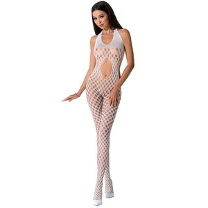 Passion – Femme bs065 bodystocking blanc taille unique