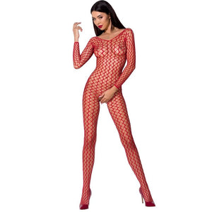 Passion – Femme bs068 bodystocking rouge taille unique