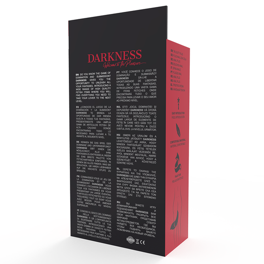 DARKNESS - SILICONE ANAL PLUG WITH WHITE COLA