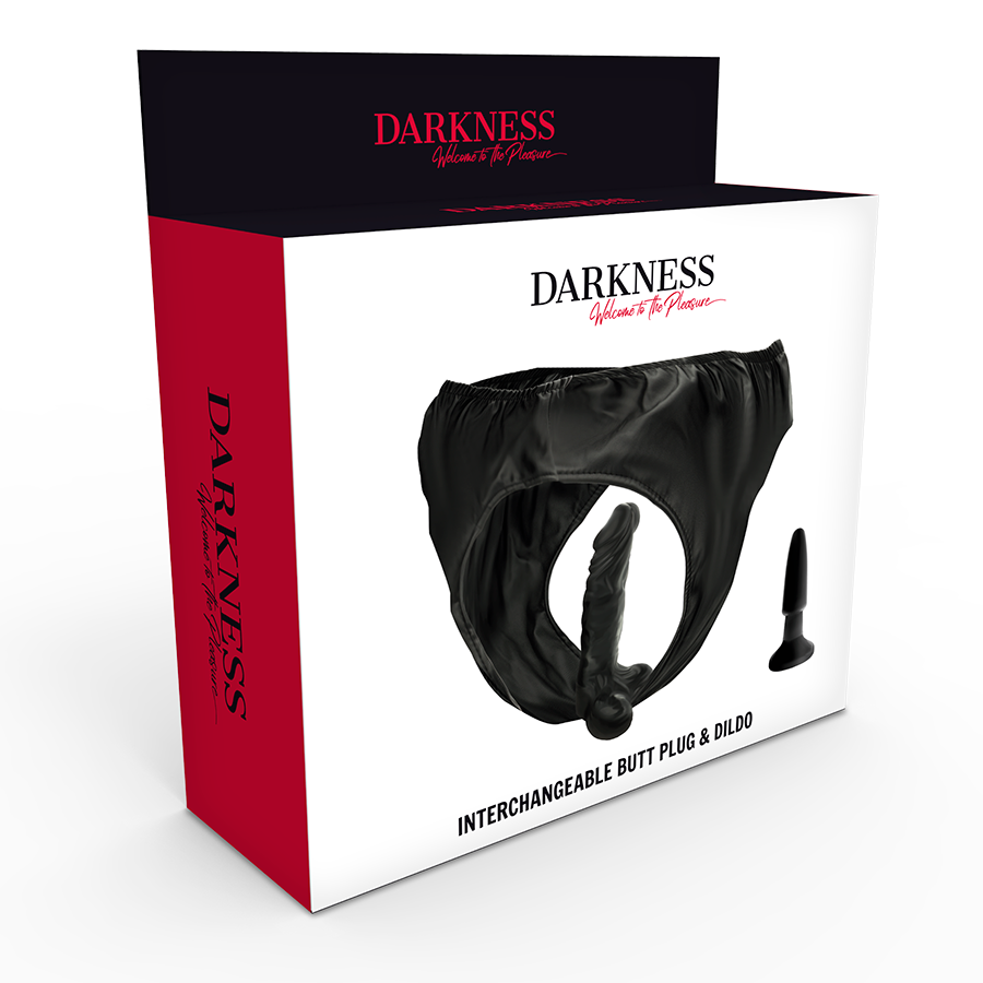 DUISTERNIS - SLIPJE CON PLUG Y DILDO INTERCAMBIABLE