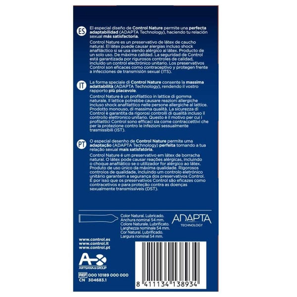 Control – Adapta Nature, gelubrifieerde condooms (doos van 24)