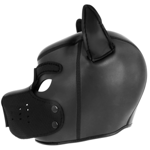 Darkness – Masque pour chien en néoprène avec museau amovible L