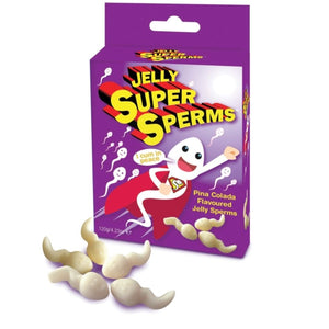 Bonbons gélifiés en forme de spermatozoïdes