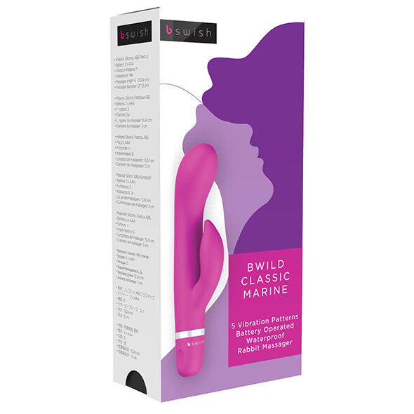 B Swish – Vibrateur bwild classic marine rabbit cerise