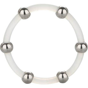 CalExotics – Bague en silicone perlée acier XL