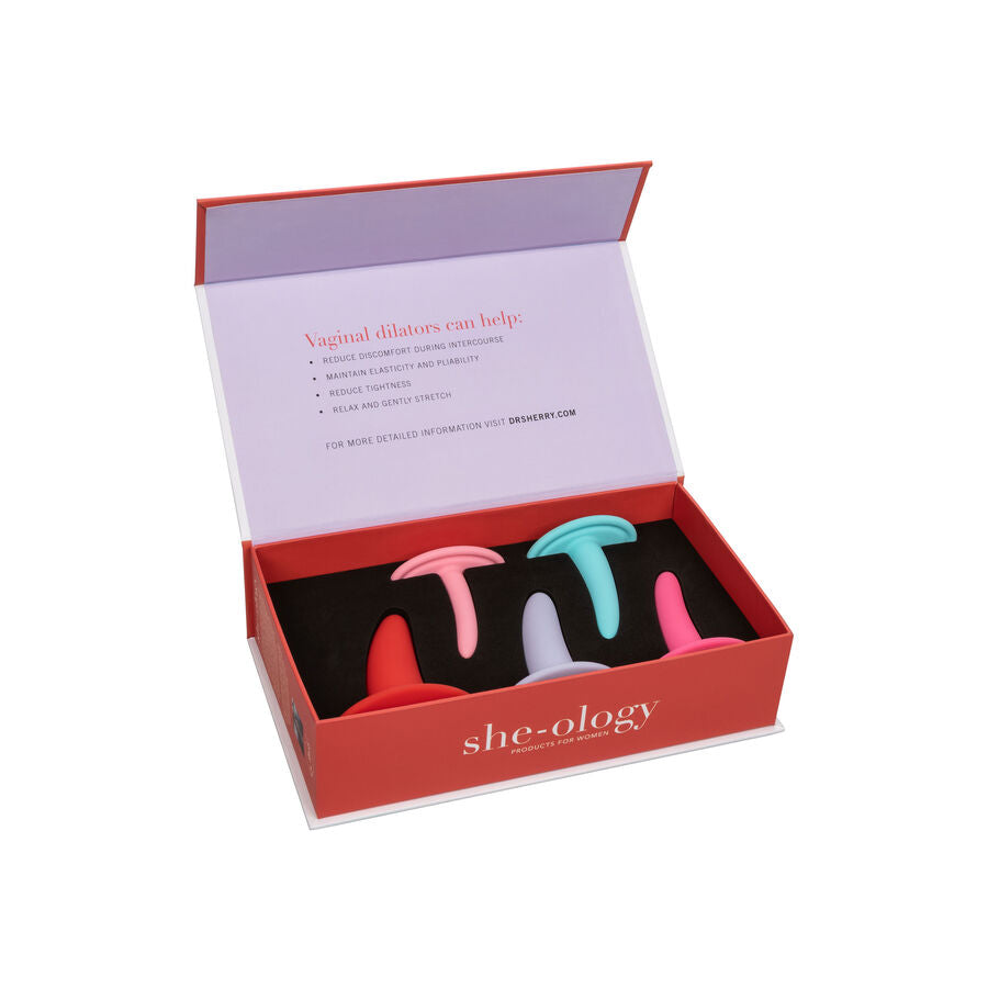 CALEXOTICS - SET VAN 5 VAGINALE OF ANALE DILATATOREN MEERKLEURIG
