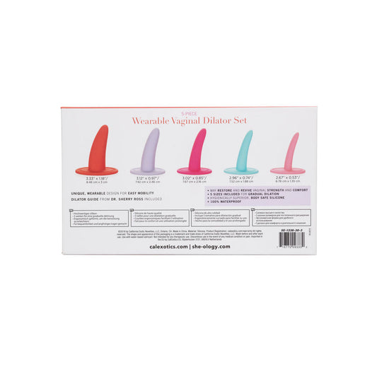 CALEXOTICS - SET VAN 5 VAGINALE OF ANALE DILATATOREN MEERKLEURIG