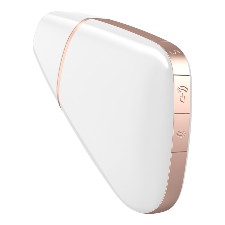 SATISFYER LOVE TRIANGLE ESTIMULATOR Y VIBRADOR - BLANCO
