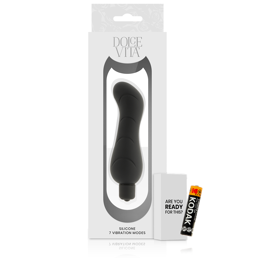 DOLCE VITA - G-SPOT VIBRADOR SILICONEN NEGRO