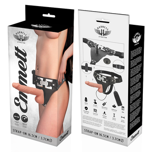 Harness Attraction – Rnes emmett vibrateur réaliste 16.5 cm -o- 3.7 cm