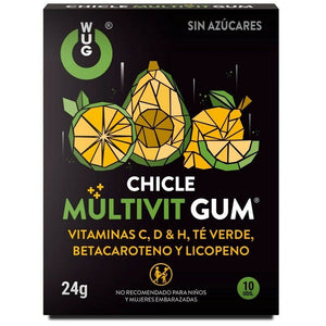 WUG Gum – Multivit vitamin c, h, d, beta-carotene, lycopene and green tea 10 units